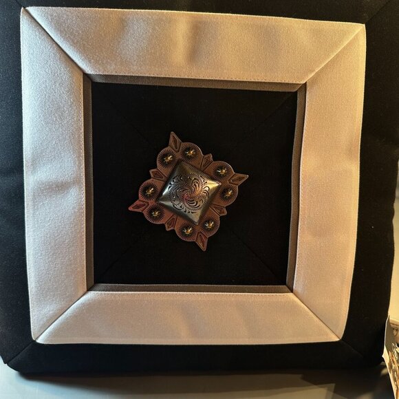 Elaine Smith Decorative Pillow Embellished Diamond Square Outdoor Pet Friendly - Picture 3 of 16